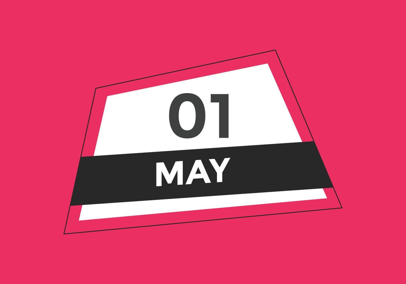 may 1 calendar reminder. 1st may daily calendar icon template. Calendar 1st may icon Design template. Vector illustration