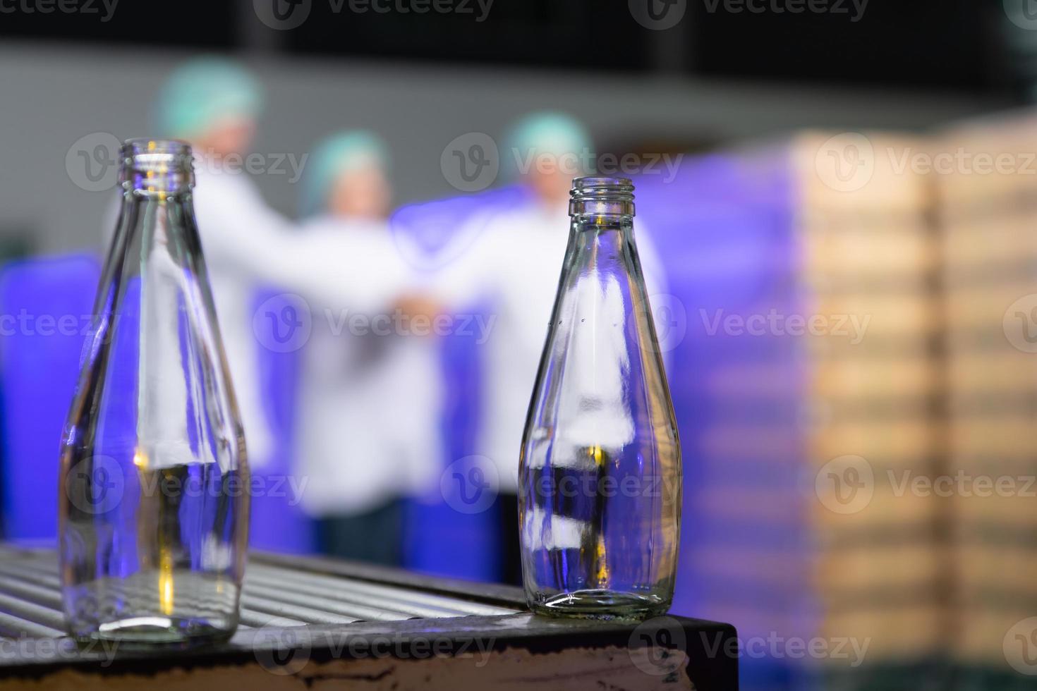 A team of scientists at the fruit juice factory Get ready for the day's work to check the quality of the products photo