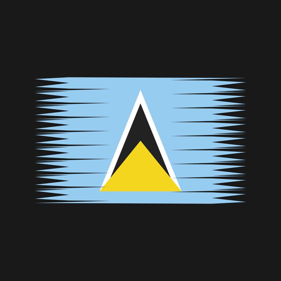 Saint Lucia Flag Vector. National Flag vector