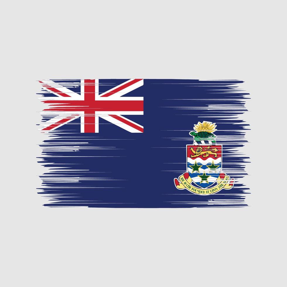 Cayman Islands Flag Brush. National Flag vector