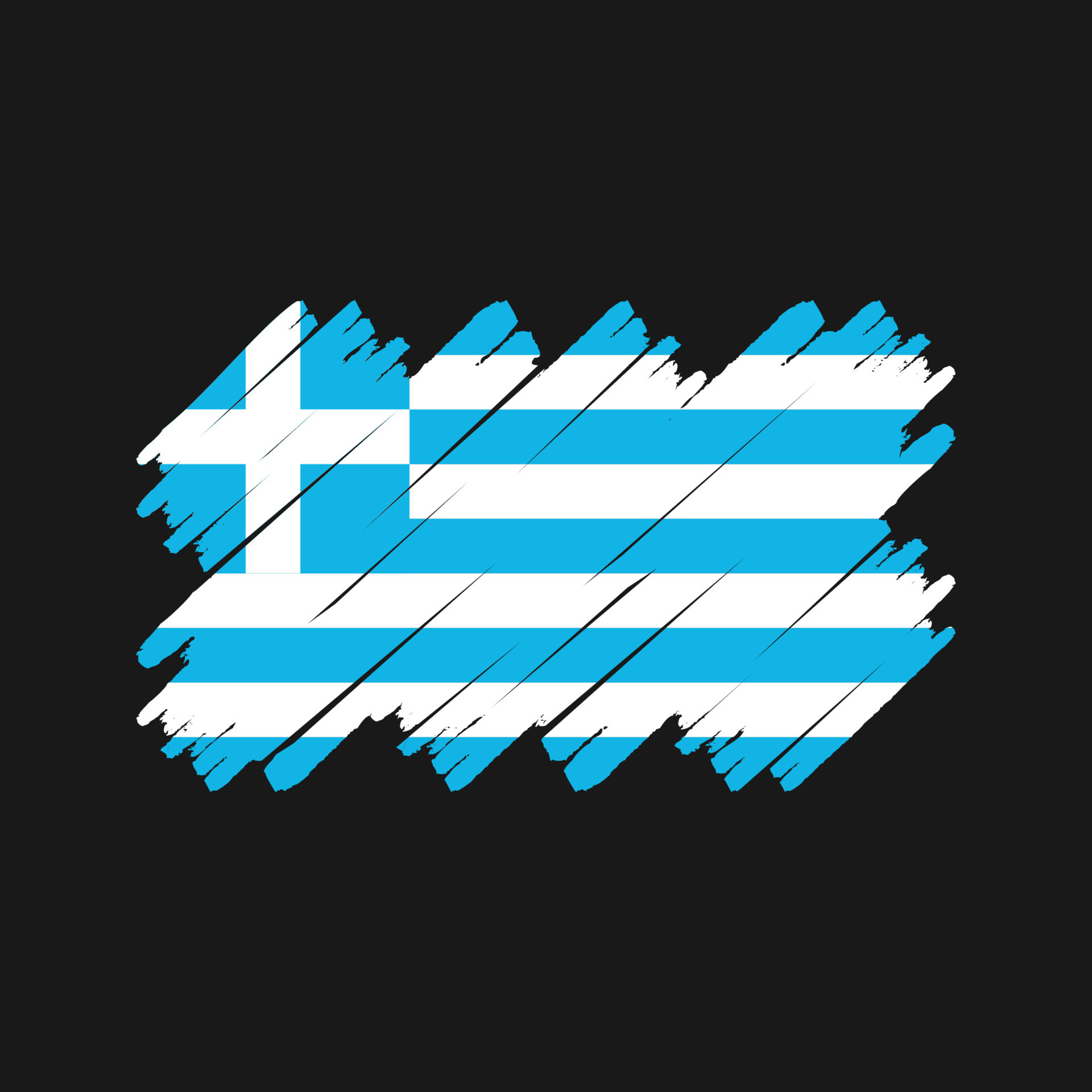 Greece Flag Brush. National Flag 11080257 Vector Art at Vecteezy