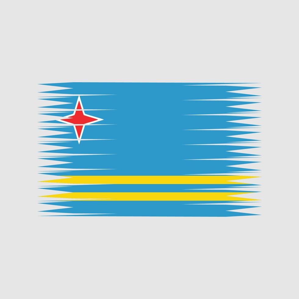 vector de la bandera de aruba bandera nacional