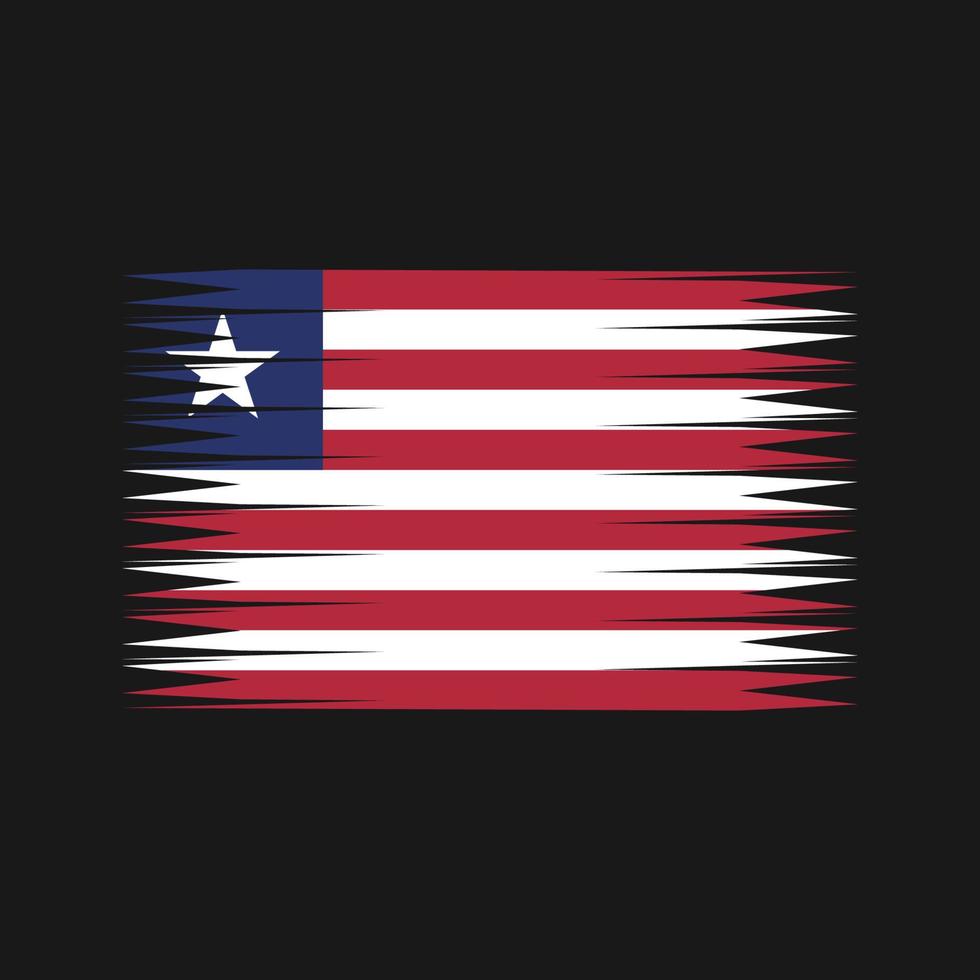 vector de la bandera de liberia. bandera nacional