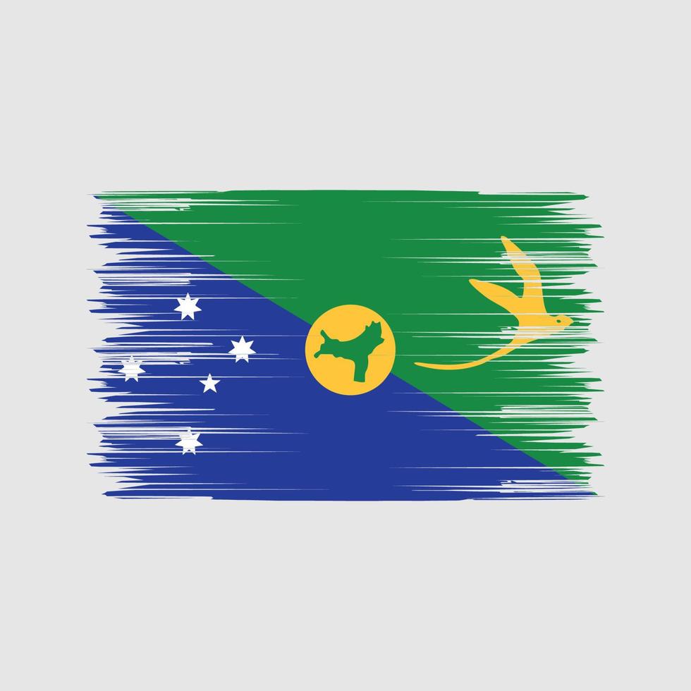 cepillo de bandera de las islas de navidad. bandera nacional vector