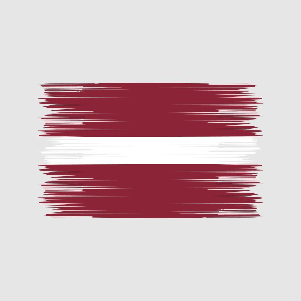 Latvia Flag Brush. National Flag vector