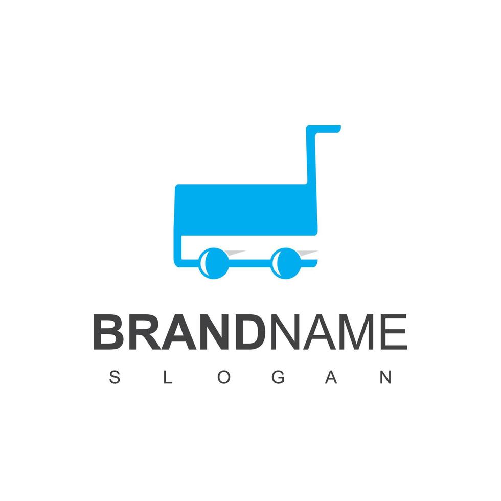 Online Shop Logo Design Template vector