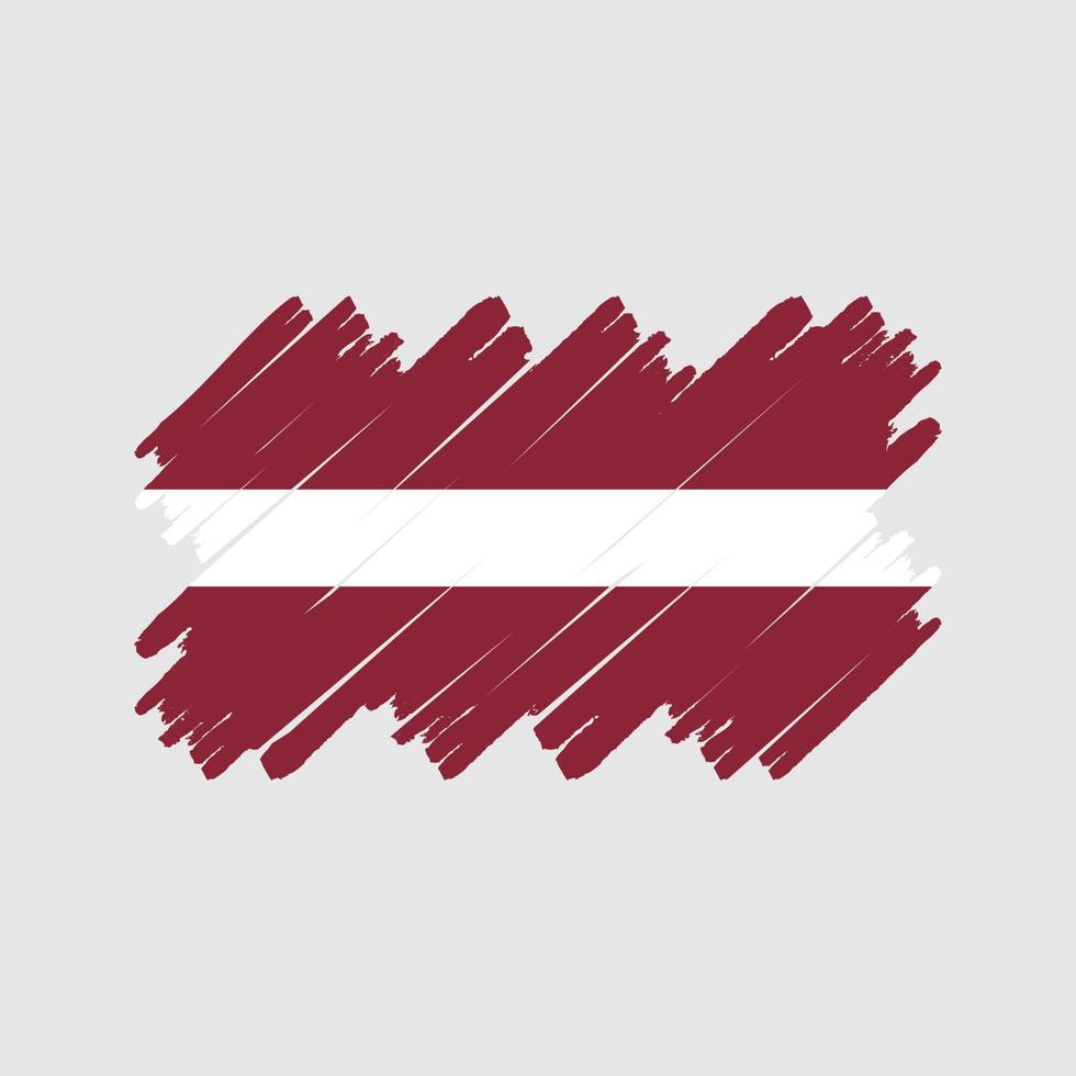 Latvia Flag Brush. National Flag vector