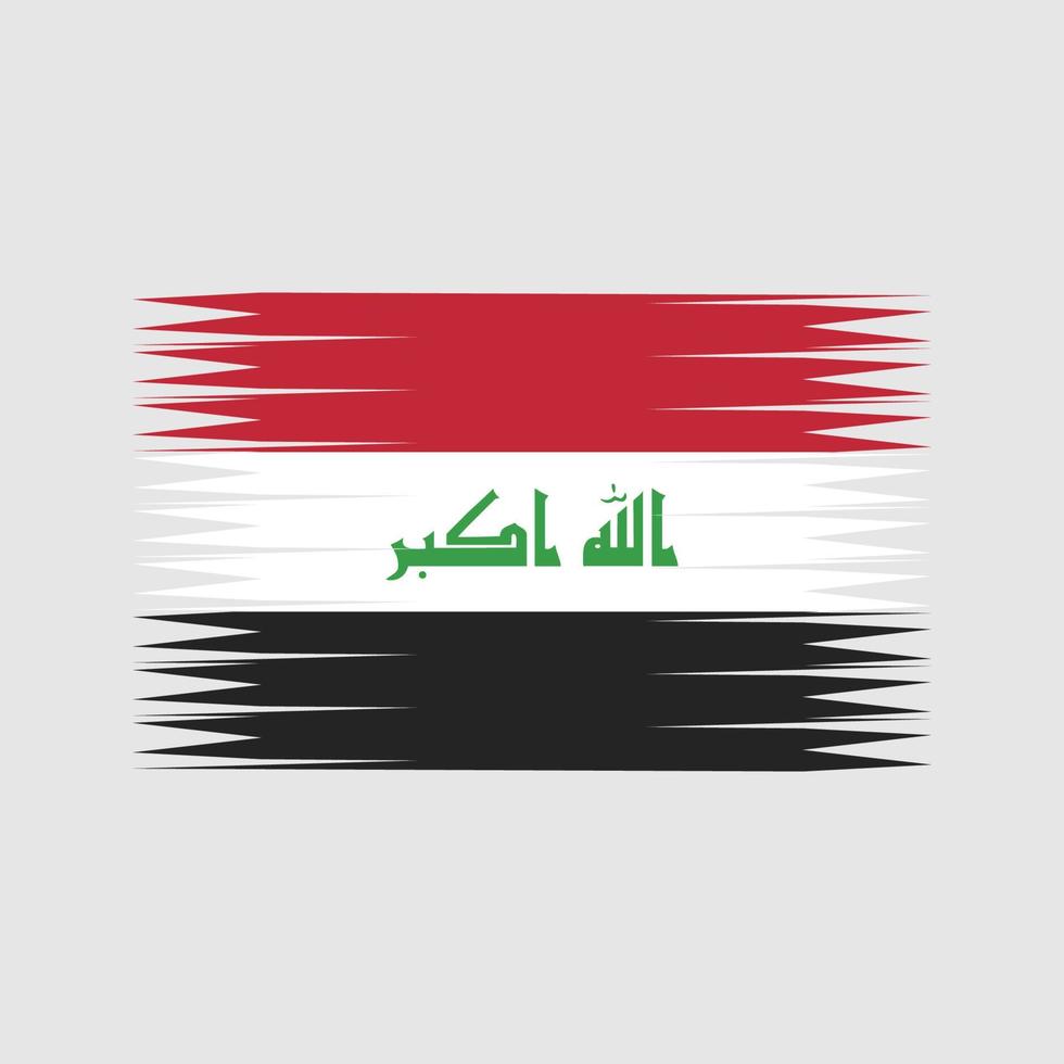 vector de la bandera de irak. bandera nacional