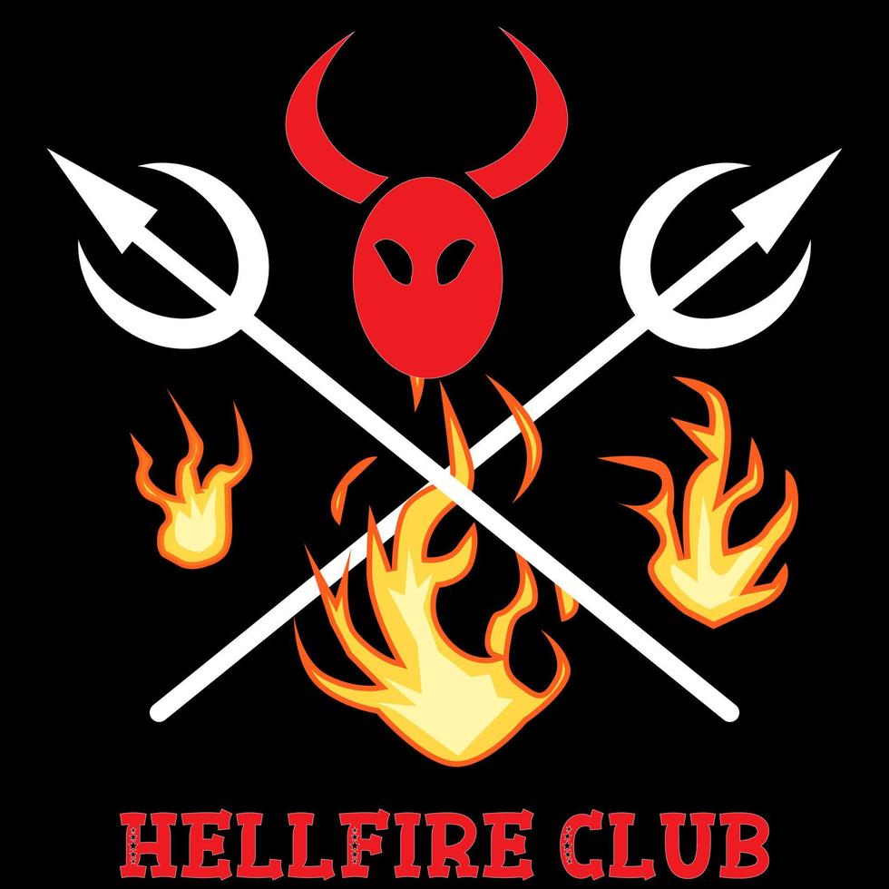 signo de fantasía hellclub vector