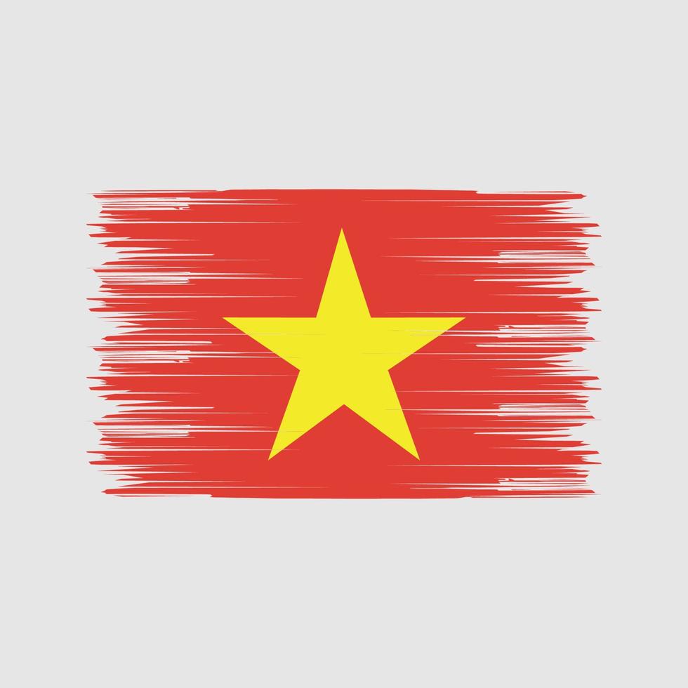 Vietnam Flag Brush. National Flag vector