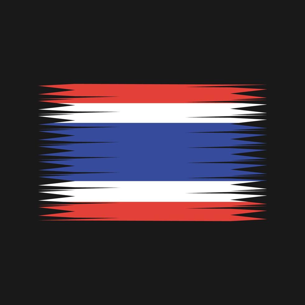 vector de la bandera de Tailandia. bandera nacional