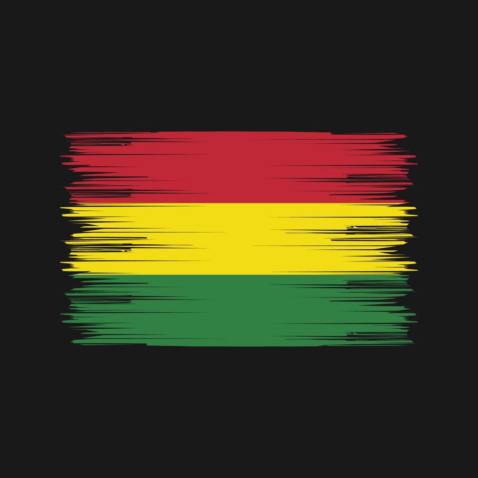 Bolivia Flag Brush. National Flag vector