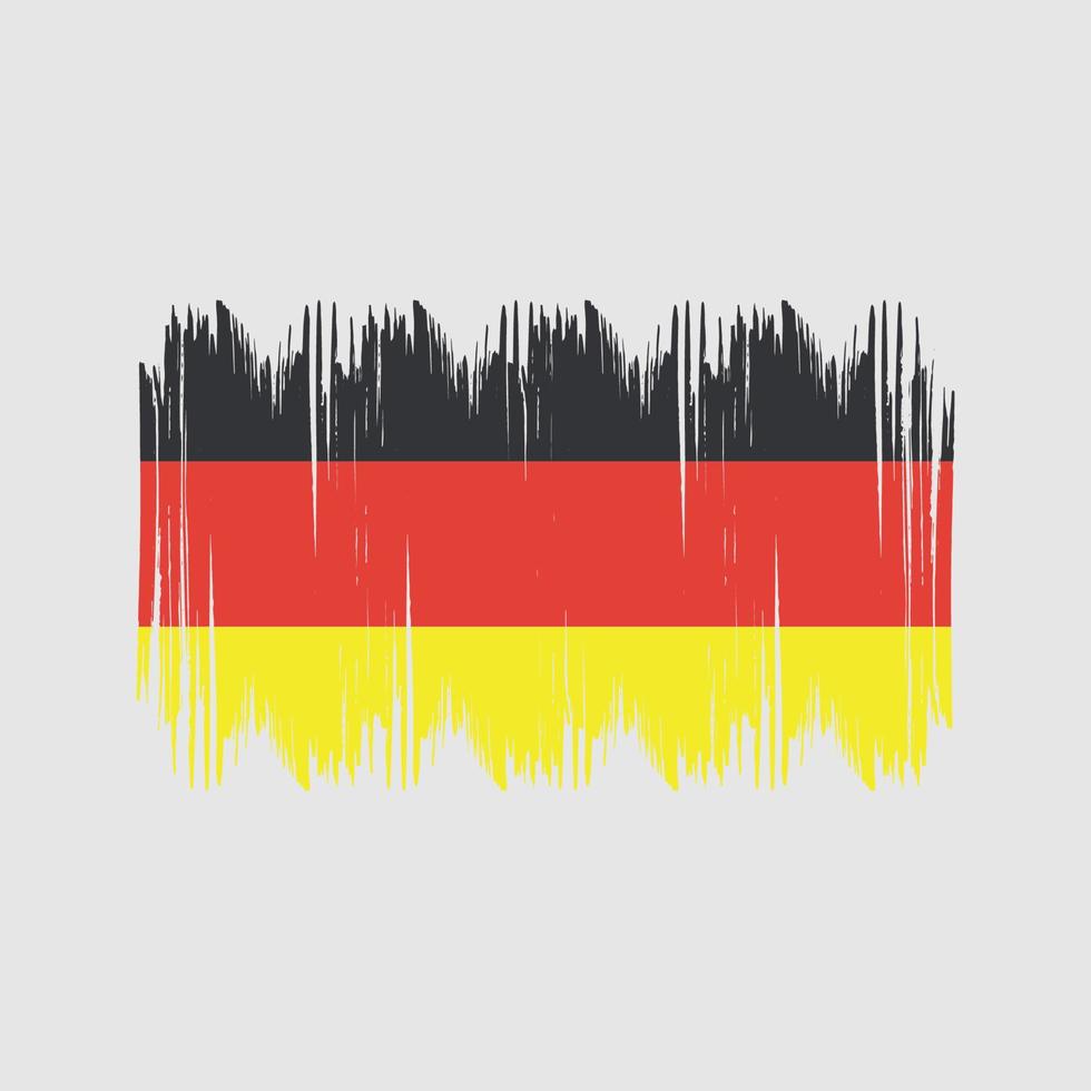 Germany Flag Bush Strokes. National Flag vector