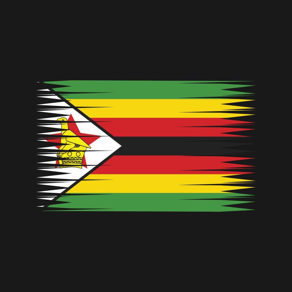 vector de la bandera de Zimbabue. bandera nacional