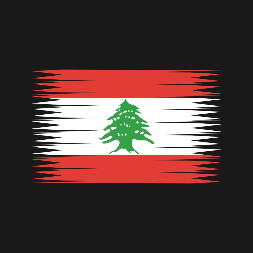 Lebanon Flag Vector. National Flag vector