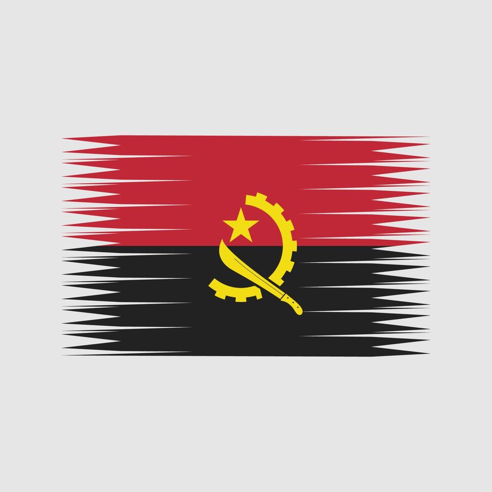 vector de la bandera de angola. bandera nacional