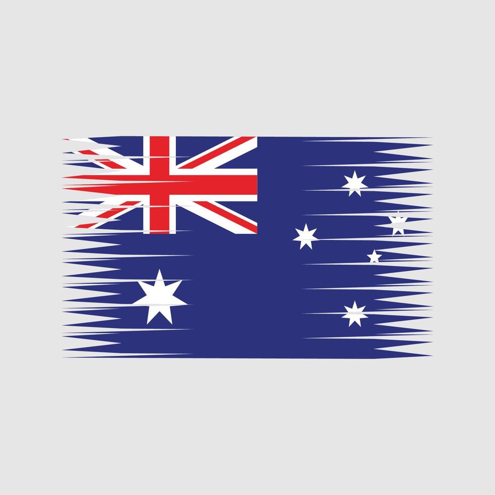 vector de la bandera de australia. bandera nacional