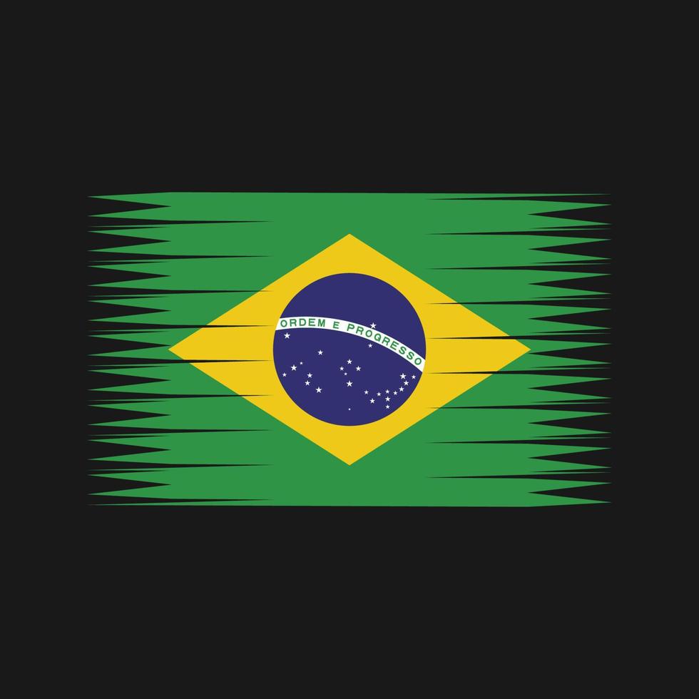 vector de la bandera de brasil. bandera nacional