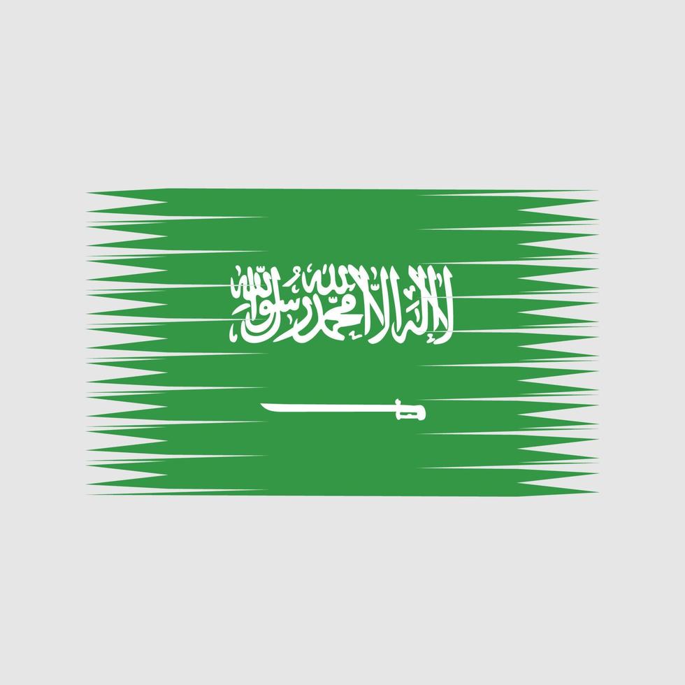 vector de bandera de arabia saudita. bandera nacional