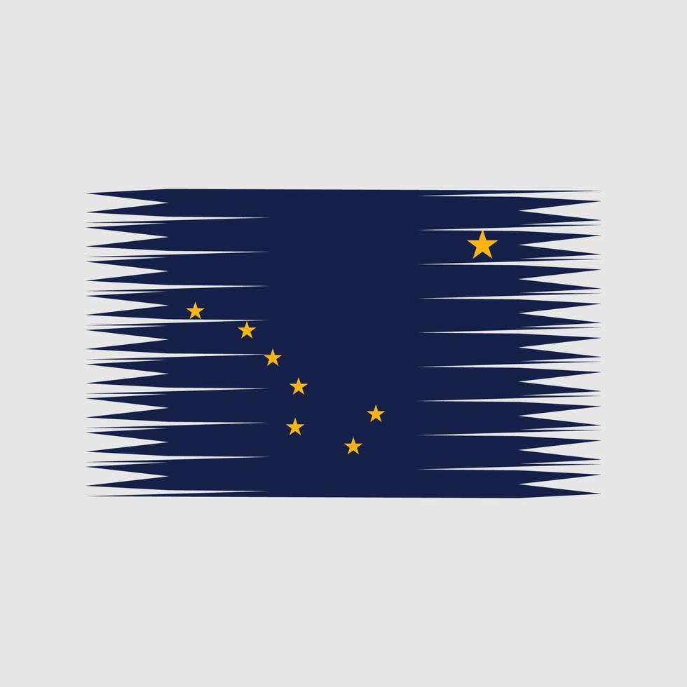 vector de la bandera de alaska. bandera nacional