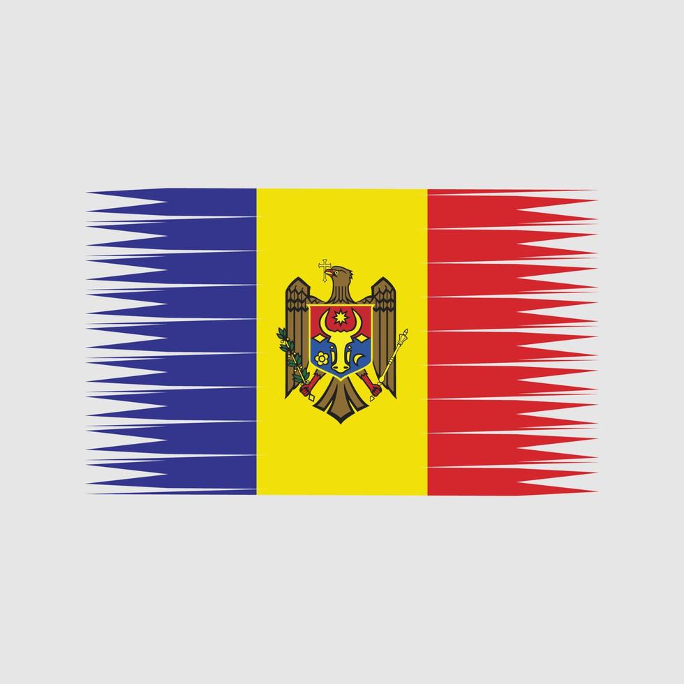 vector de la bandera de Moldavia. bandera nacional