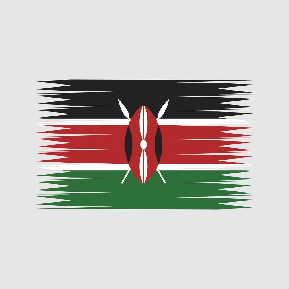 vector de la bandera de Kenia. bandera nacional