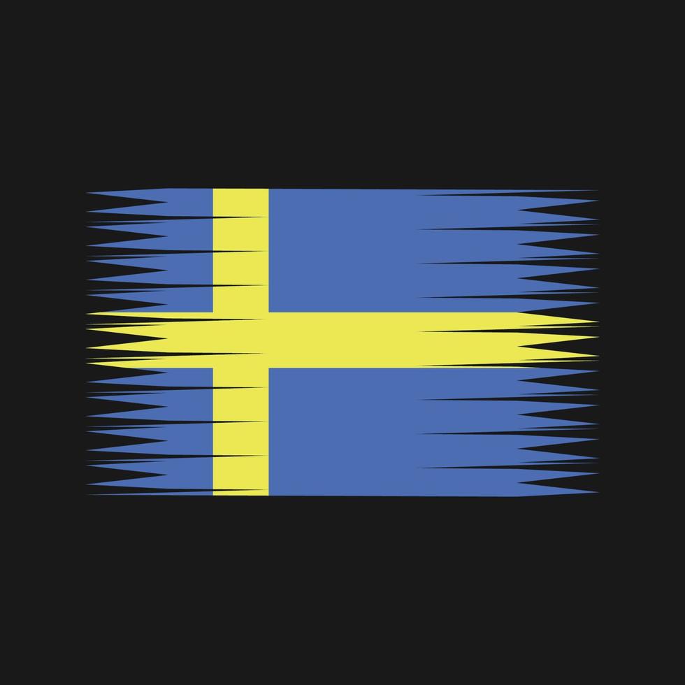 vector de bandera de suecia. bandera nacional
