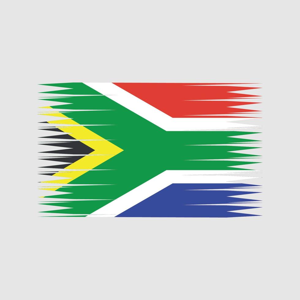 vector de la bandera de sudáfrica. bandera nacional