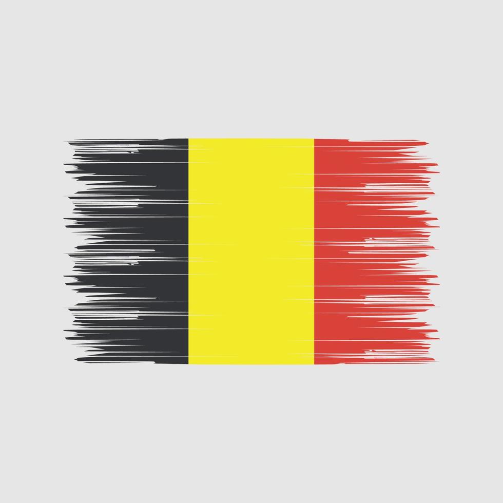 Belgium Flag Brush. National Flag vector