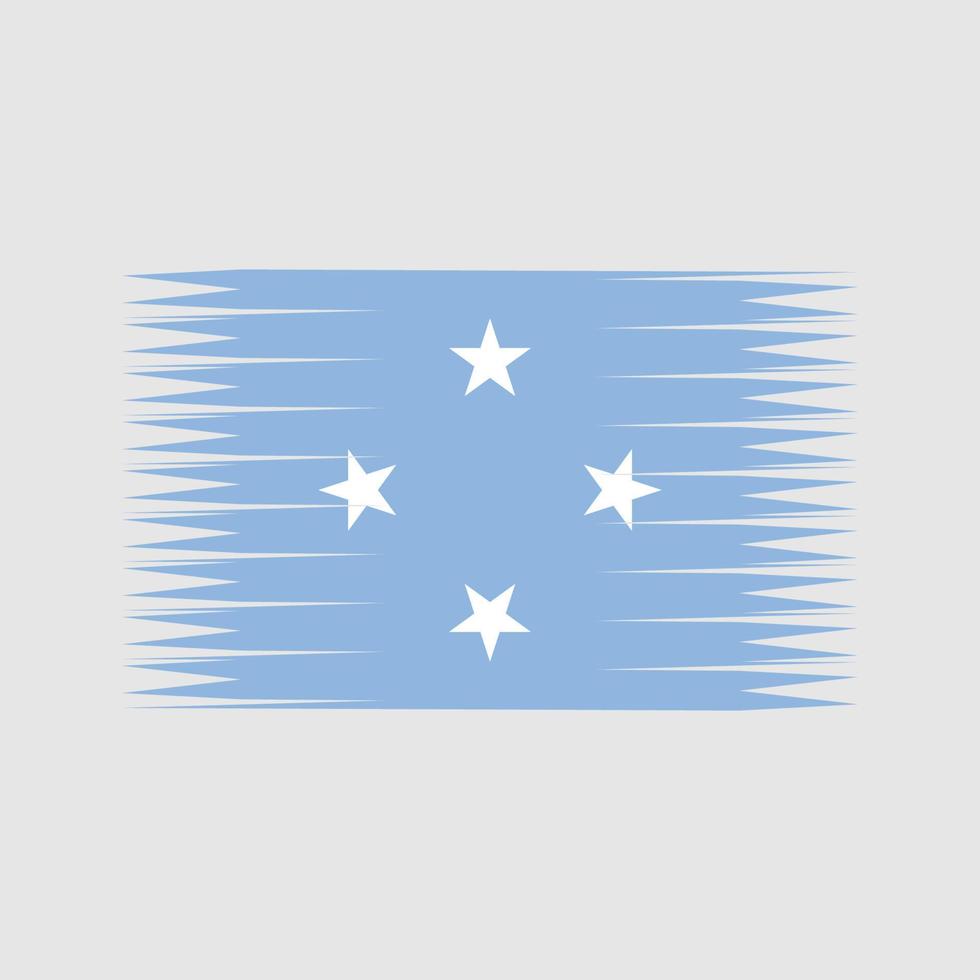 vector de la bandera de micronesia. bandera nacional