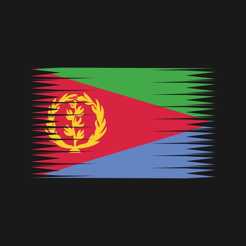 vector de bandera de eritrea. bandera nacional