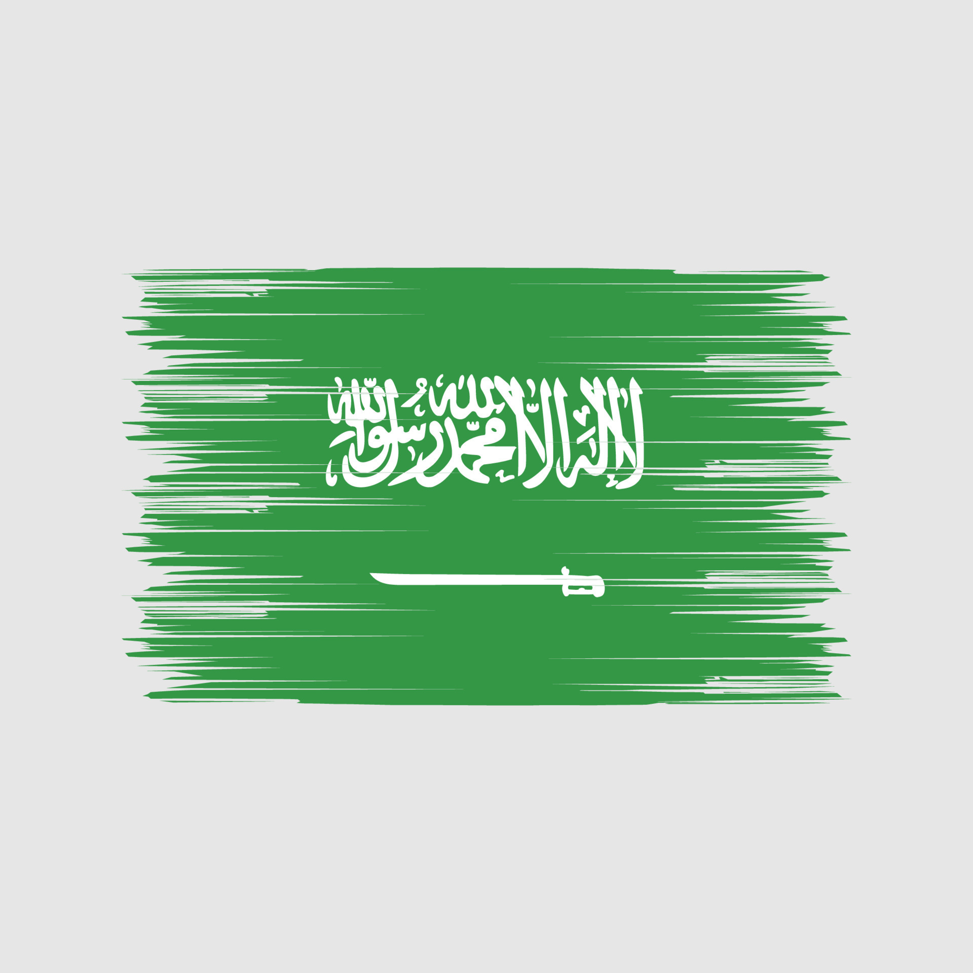 Saudi Arabia Flag Brush. National Flag 11081093 Vector Art at Vecteezy