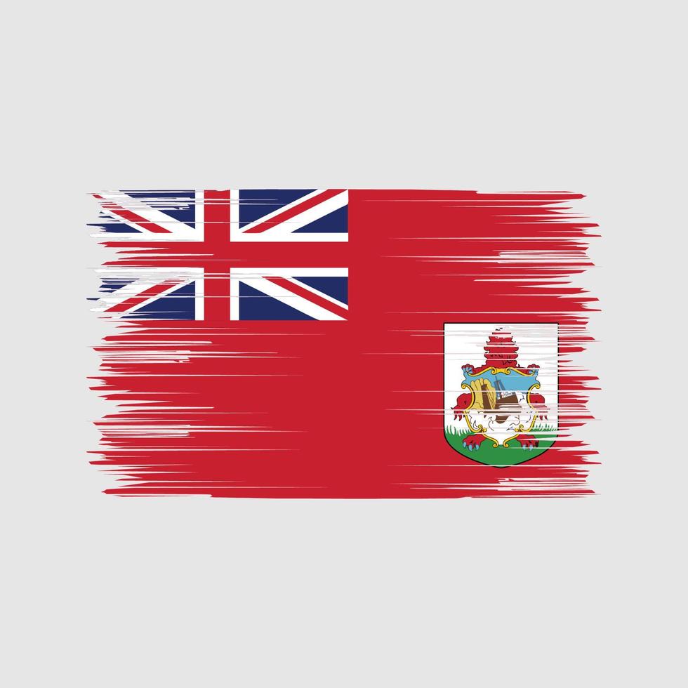 cepillo de bandera de Bermudas. bandera nacional vector