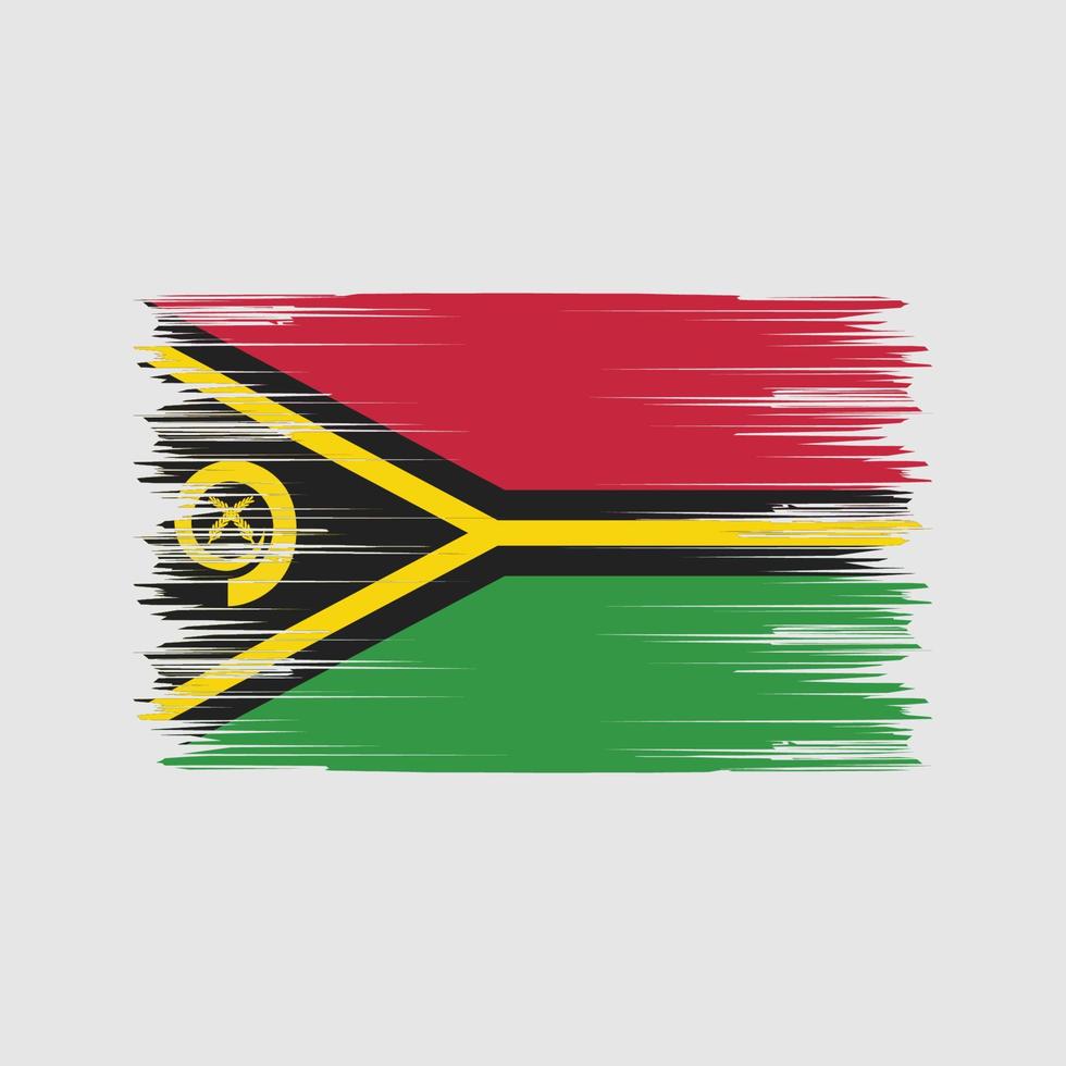 pincel de bandera de vanuatu. bandera nacional vector