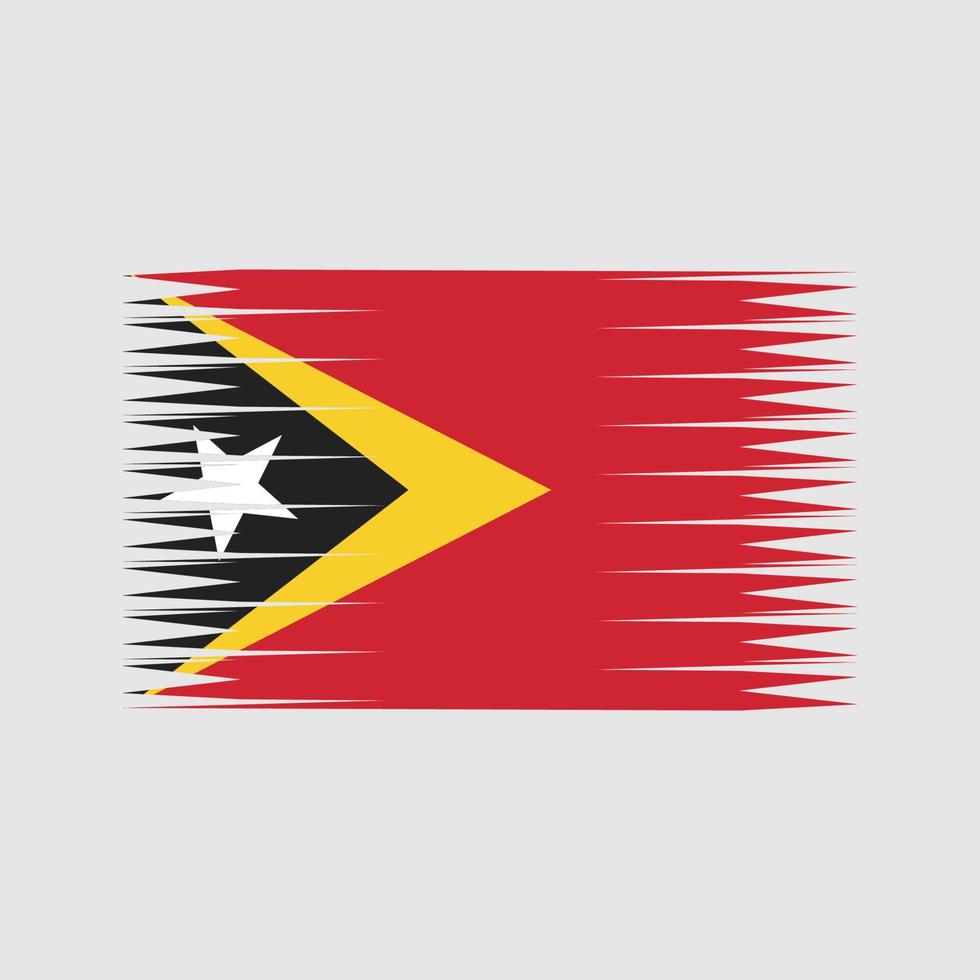 vector de la bandera de timor oriental. bandera nacional