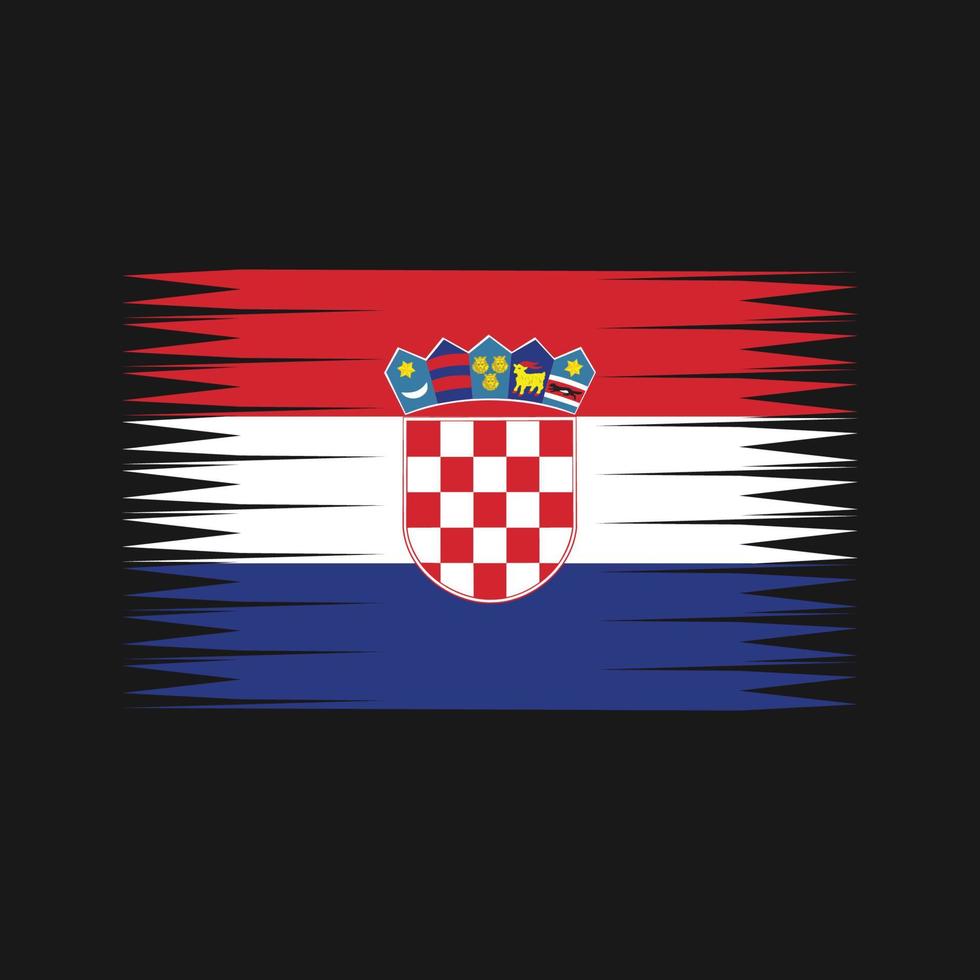 vector de la bandera de croacia. bandera nacional