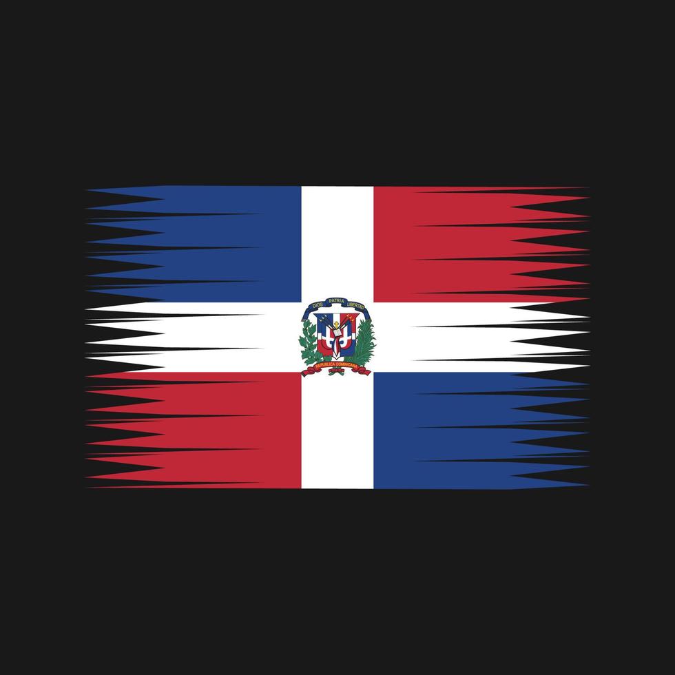 vector de la bandera de la república dominicana. bandera nacional