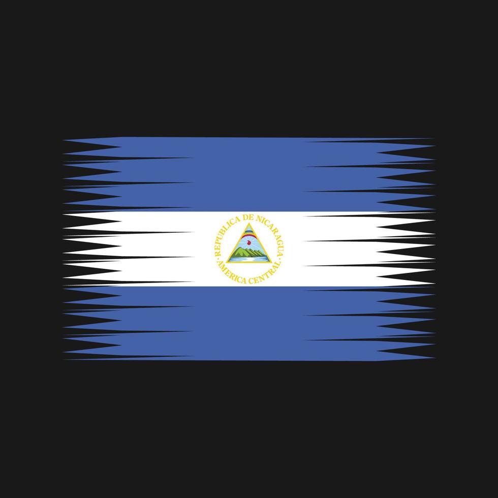 vector de la bandera de nicaragua. bandera nacional