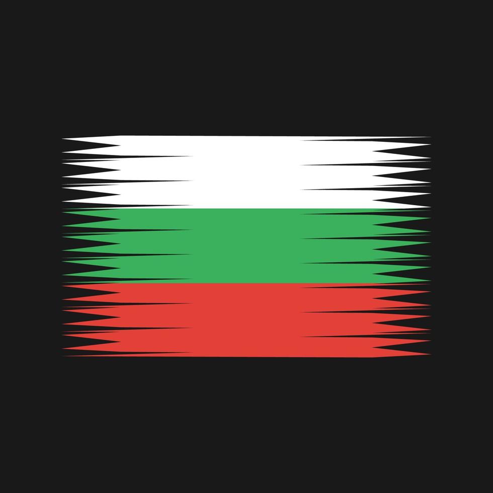 vector de la bandera de bulgaria. bandera nacional