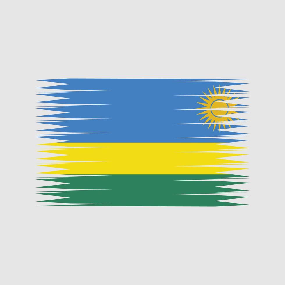 vector de la bandera de ruanda. bandera nacional