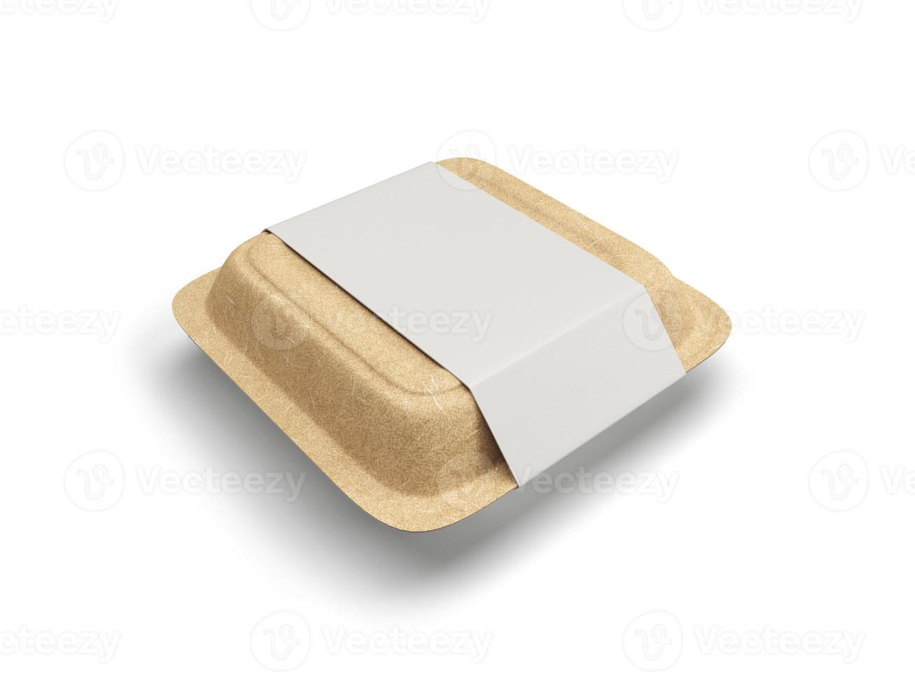 Paper Box Mockup 3D Rendering Design photo