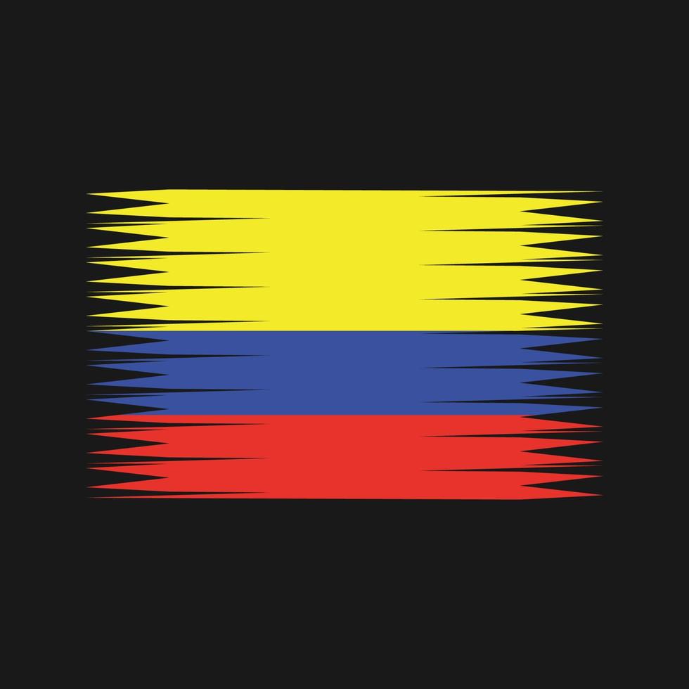 vector de la bandera de colombia. bandera nacional