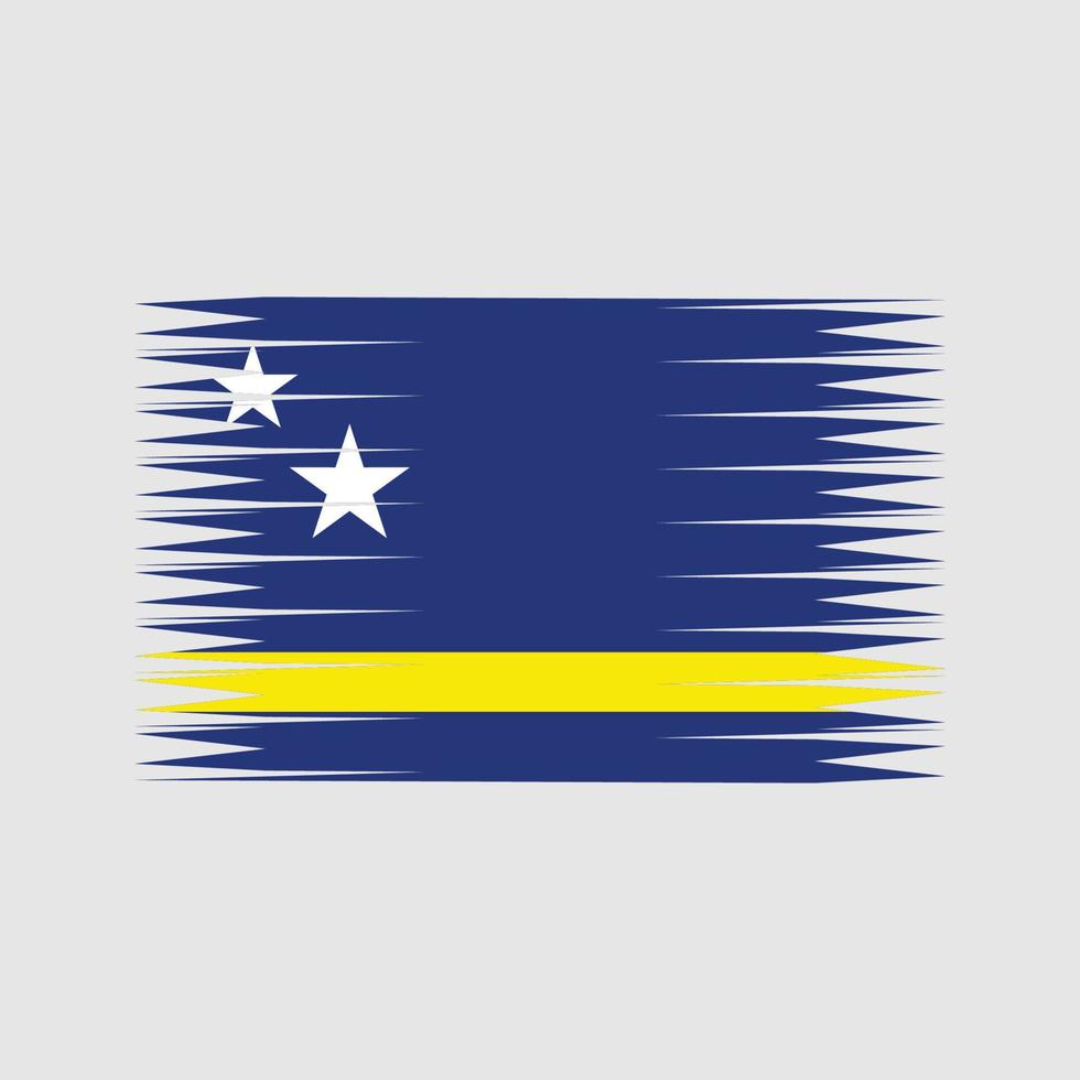 vector de la bandera de curazao. bandera nacional