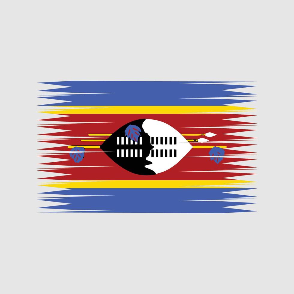 Swaziland Flag Vector. National Flag vector