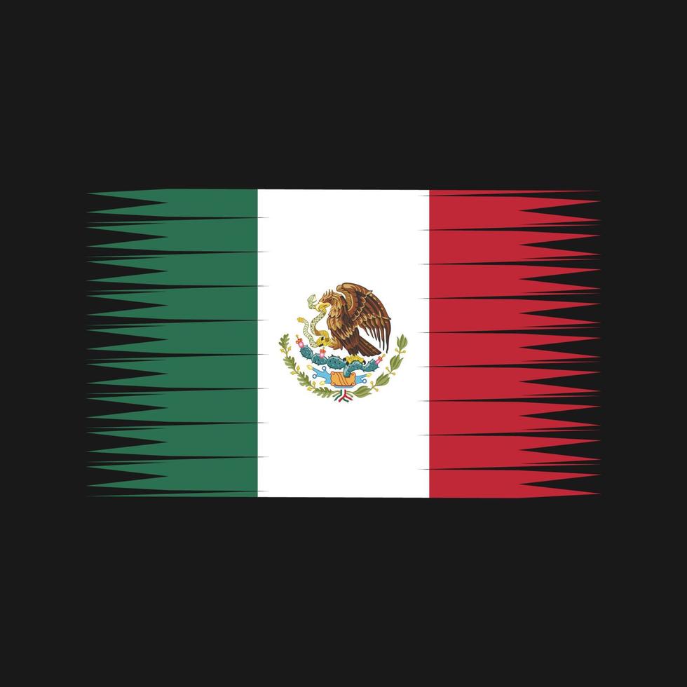 vector de la bandera de México. bandera nacional