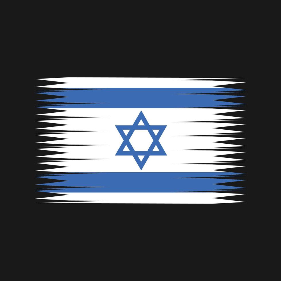 vector de la bandera israelí. bandera nacional