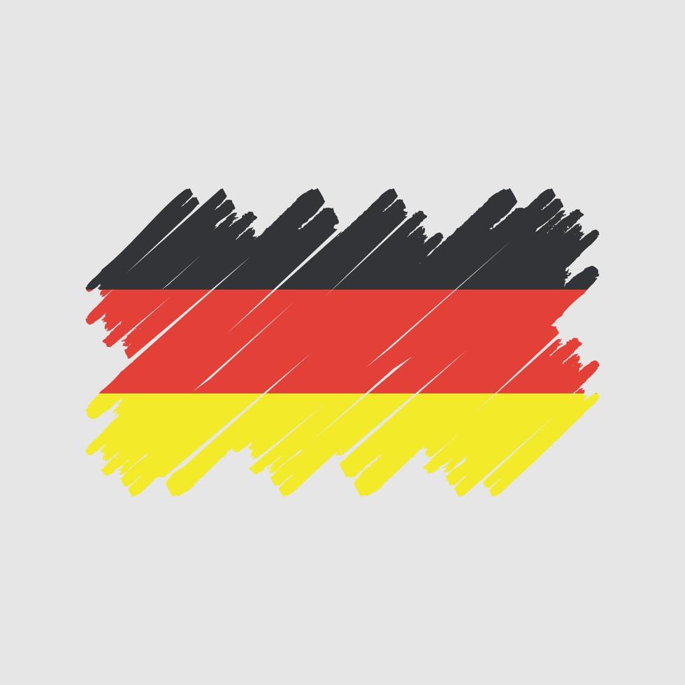 cepillo de bandera de alemania. bandera nacional vector