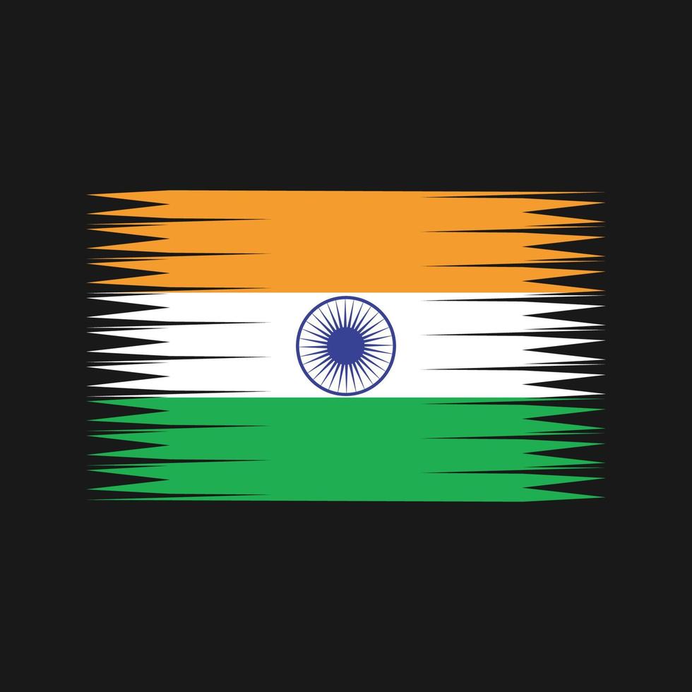 vector de la bandera india. bandera nacional