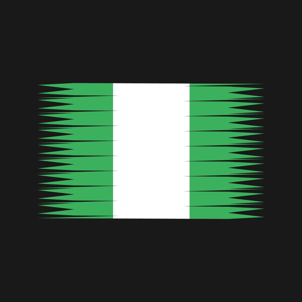 vector de la bandera de nigeria. bandera nacional