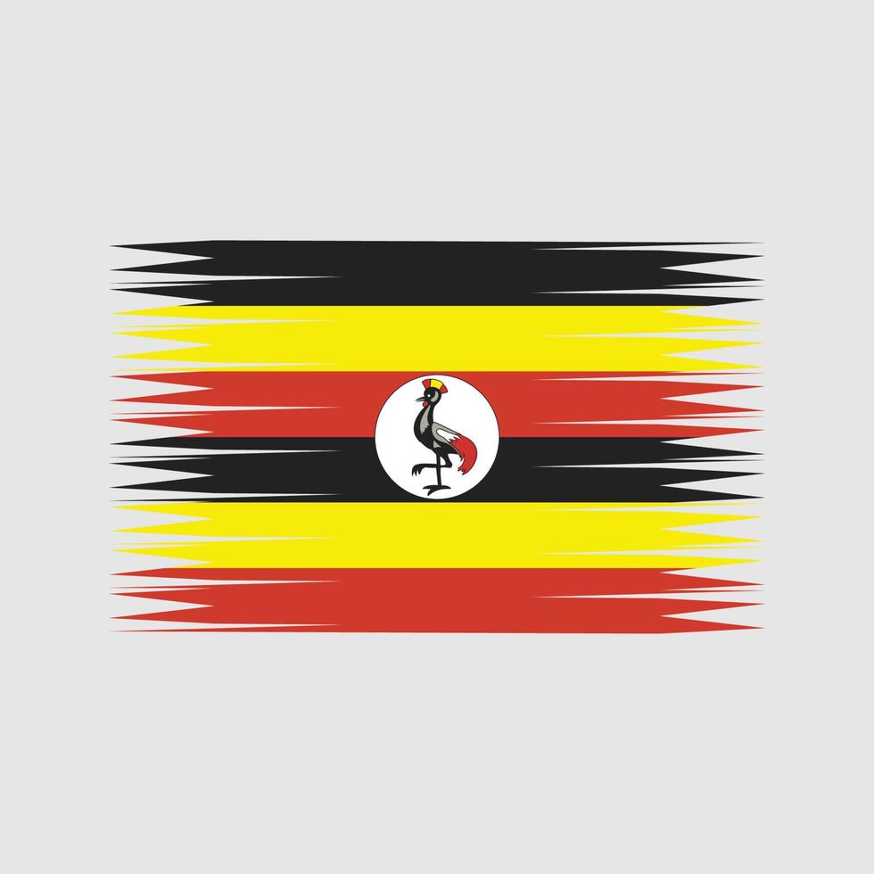 Uganda Flag Vector. National Flag vector